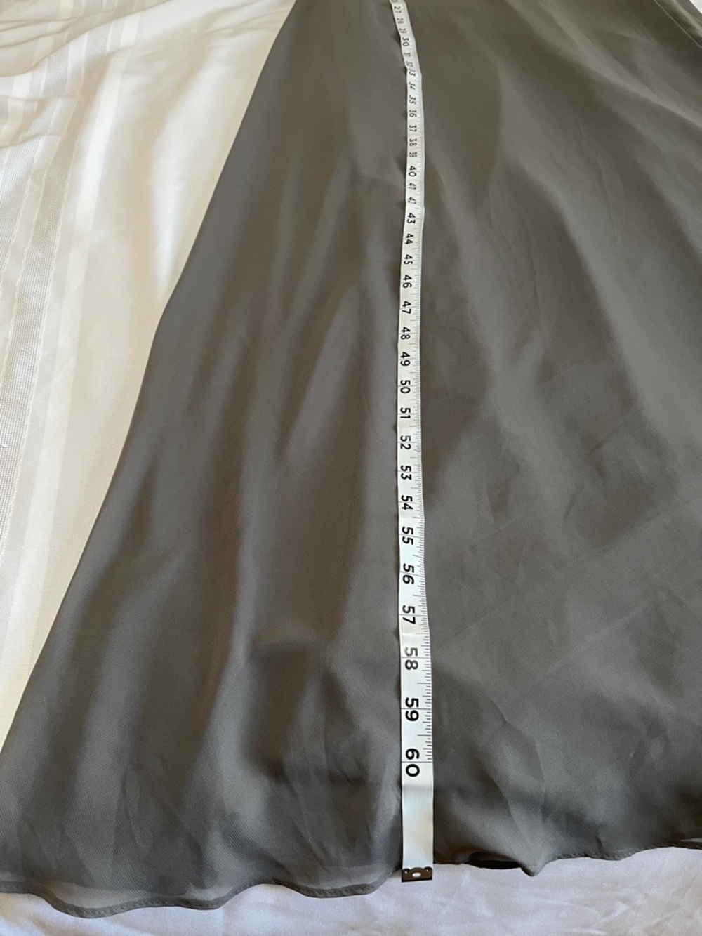 AZAZIE Davis Steel Grey Slip Maxi Dress with V-Neck Size 6 NWT - Picture 5 of 11